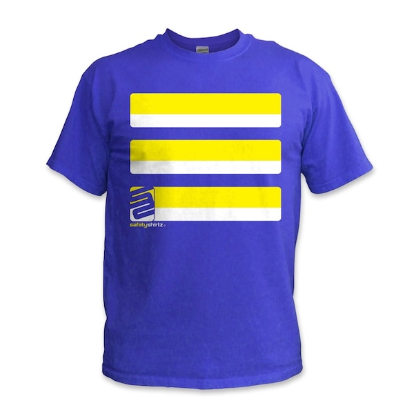Basic High Visibility Tee, Blue, 2XL